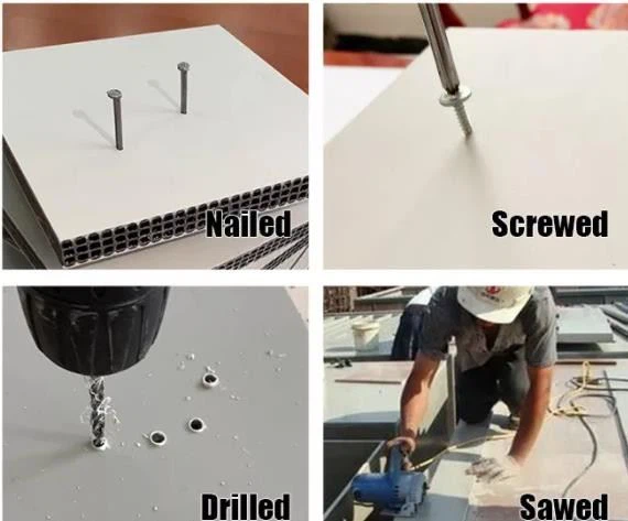 Hollow Pp Plastic Pvc Plastic Concrete