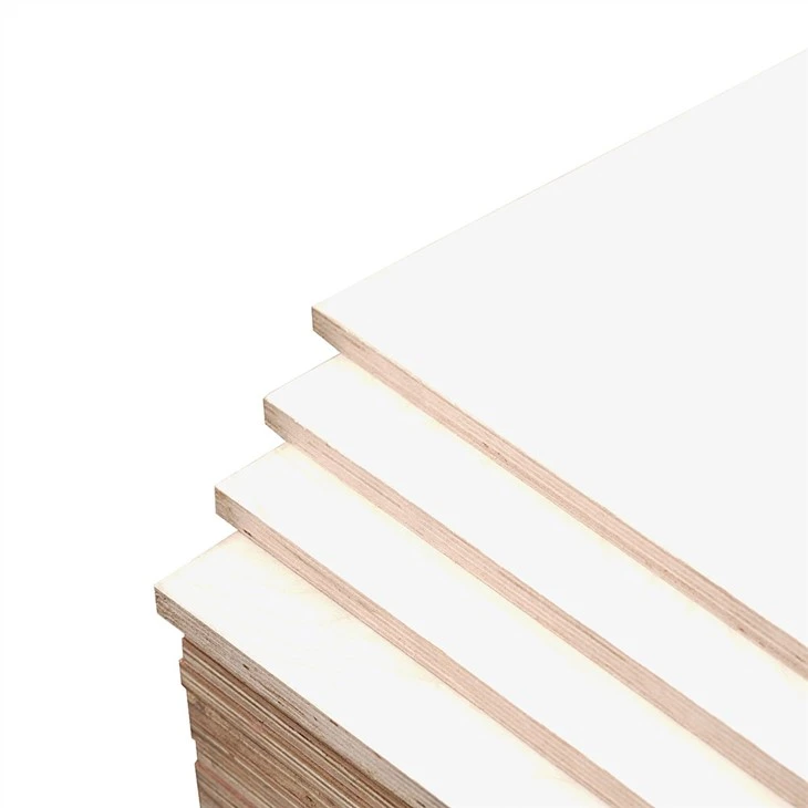 Melamine Coated Plywood 16mm 17mm 18mm Thick Double Sided Hdf Melamine Plywood