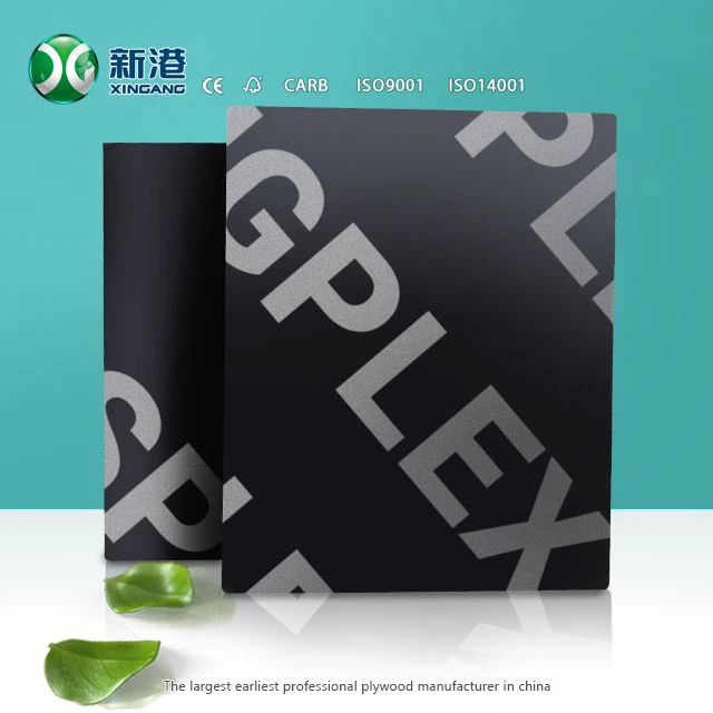 Xingang Best Sale 12mm 15mm 18mm Brown/black Film Faced Plywood Sheet For Construction