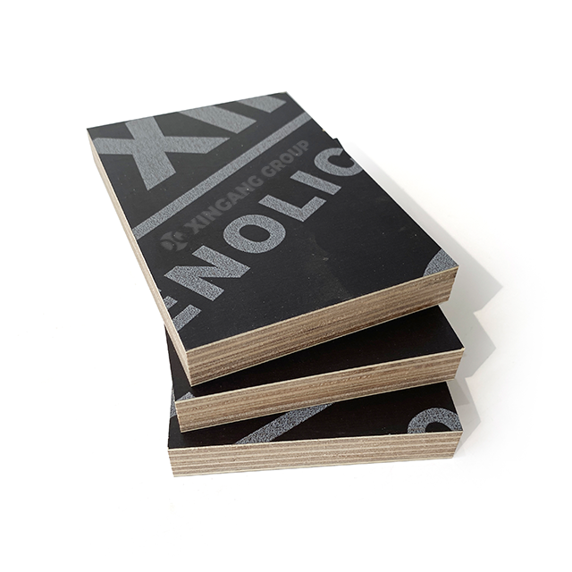 1220x2440mm 18mm 12mm Black Film Faced Plywood Marine Construction Formwork Phenolic Board