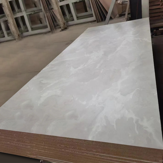 MACIO Modern Glossy Melamine Board Kitchen Cabinets For Apartment Homes factory
