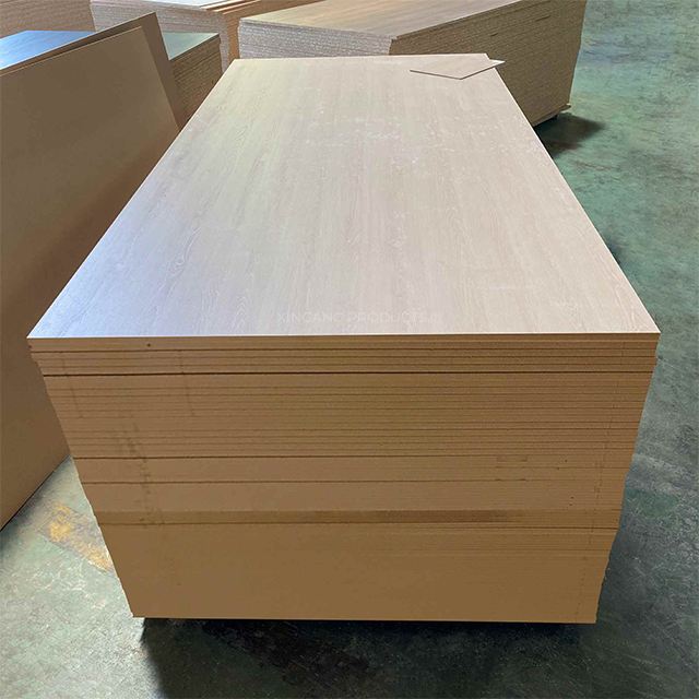 Modern Glossy Melamine Board Kitchen Cabinets For Apartment Homes factory